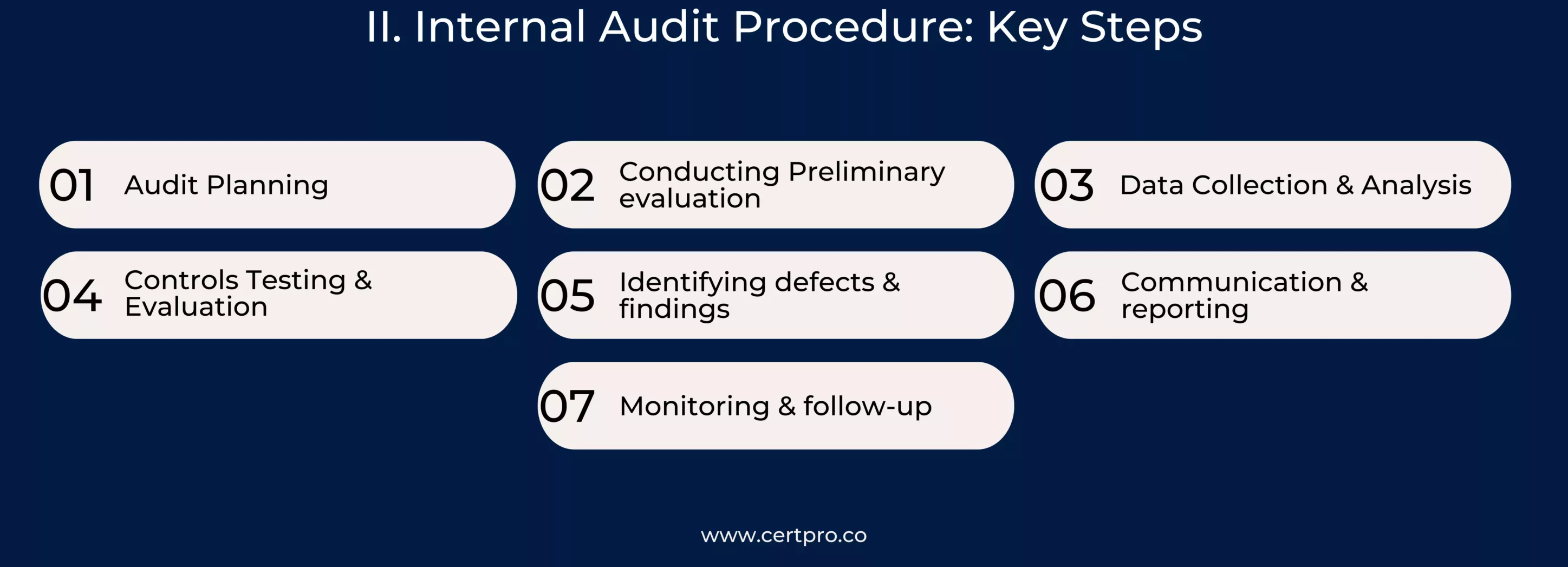 Internal Audit Procedure Key Steps